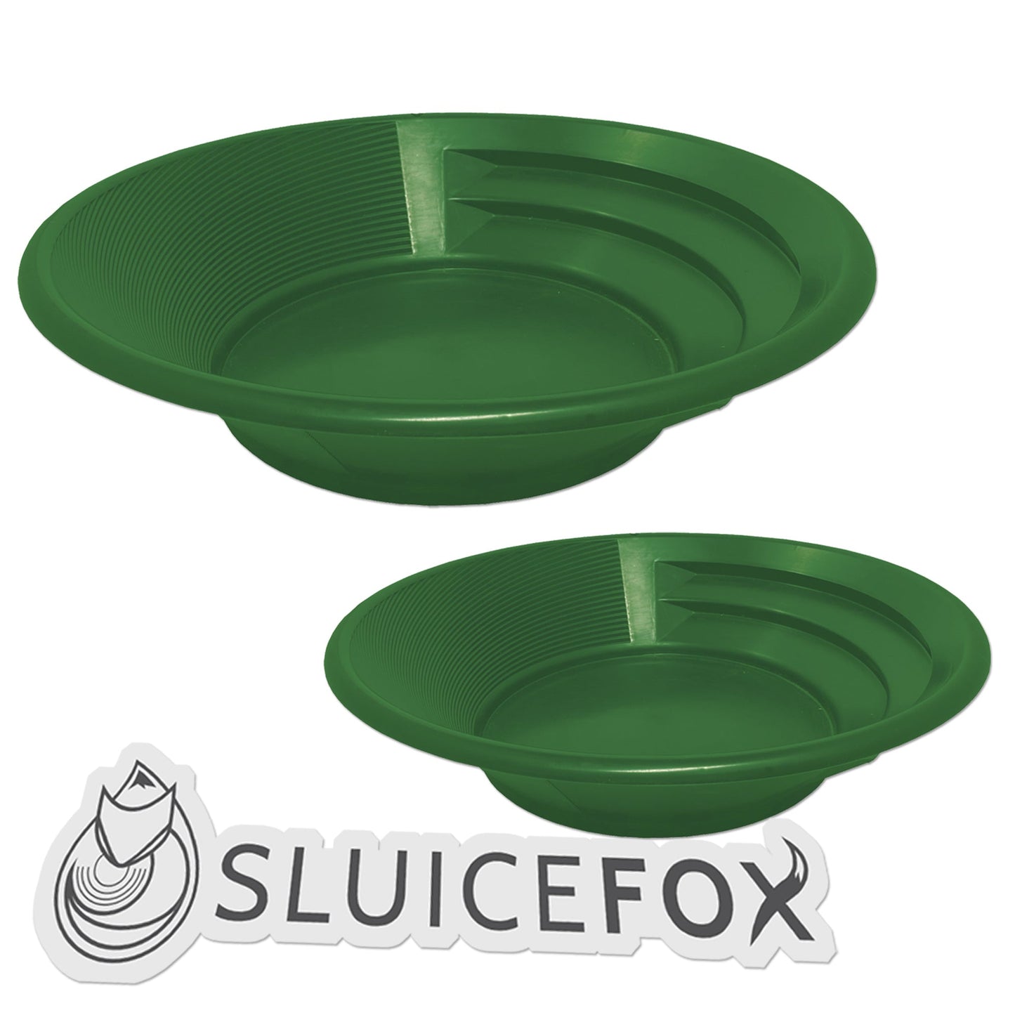 Sluice Fox Set of 2 Gold Pans – 11" & 15"