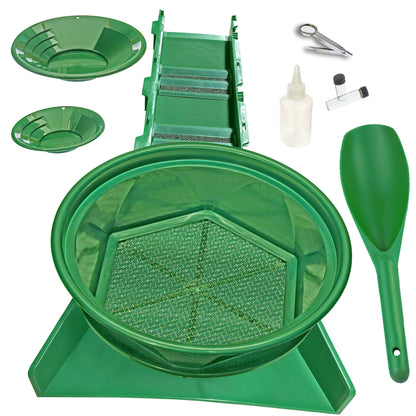 Sluice Fox 10-Piece Gold Panning Kit with 31" Sluice