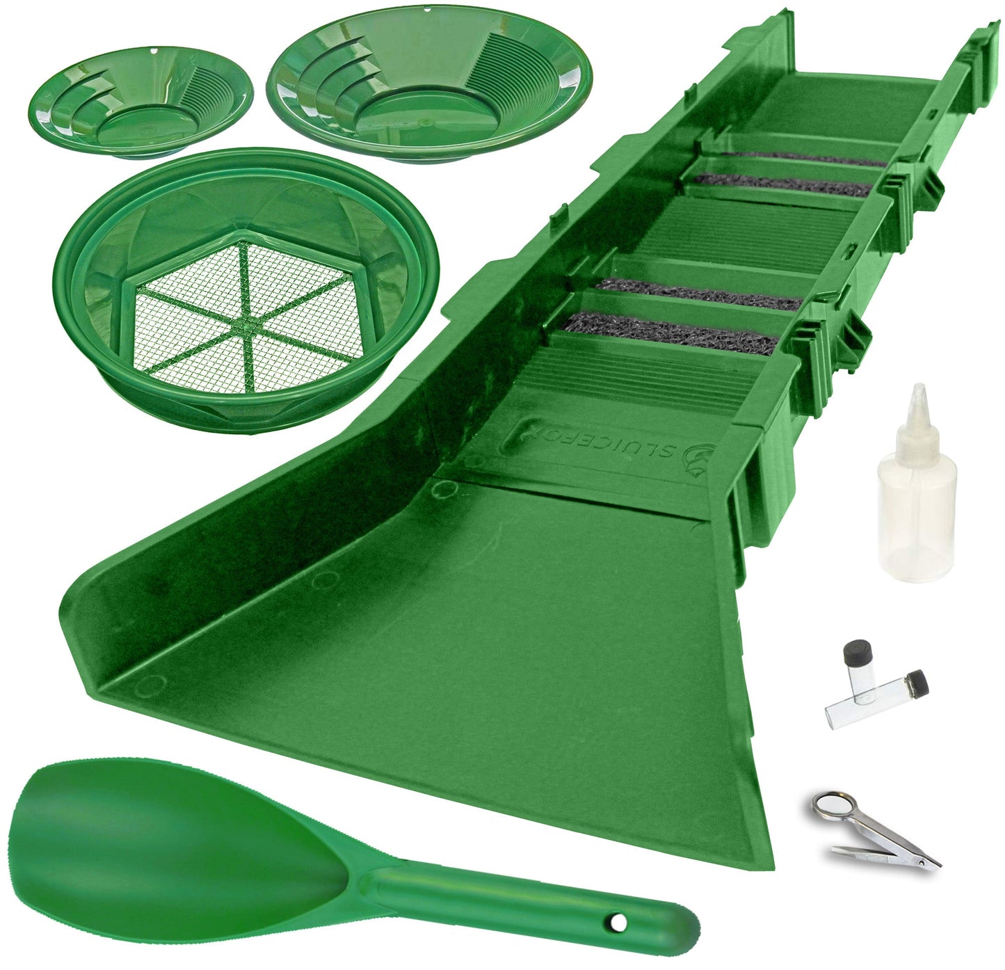 Sluice Fox 10-Piece Gold Panning Kit with 31" Sluice
