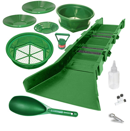 Sluice Fox 16-Piece Gold Panning Kit with Sluice Box