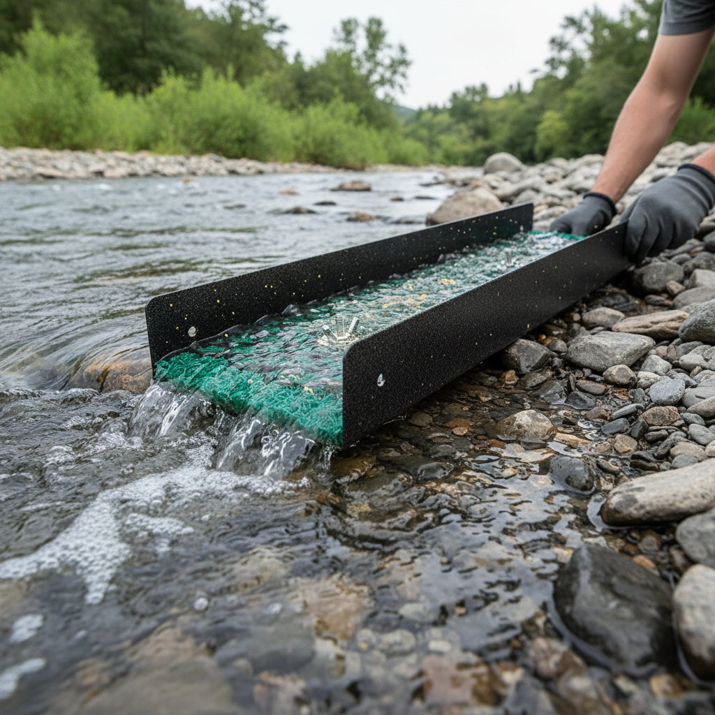 Sluice Fox 12" Pocket Sluice Box – Portable Metal Sluice Kit