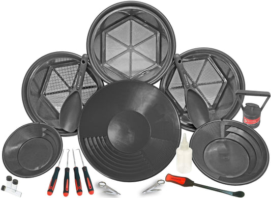 Sluice Fox Gold Panning Kit with Classifiers & Accessories
