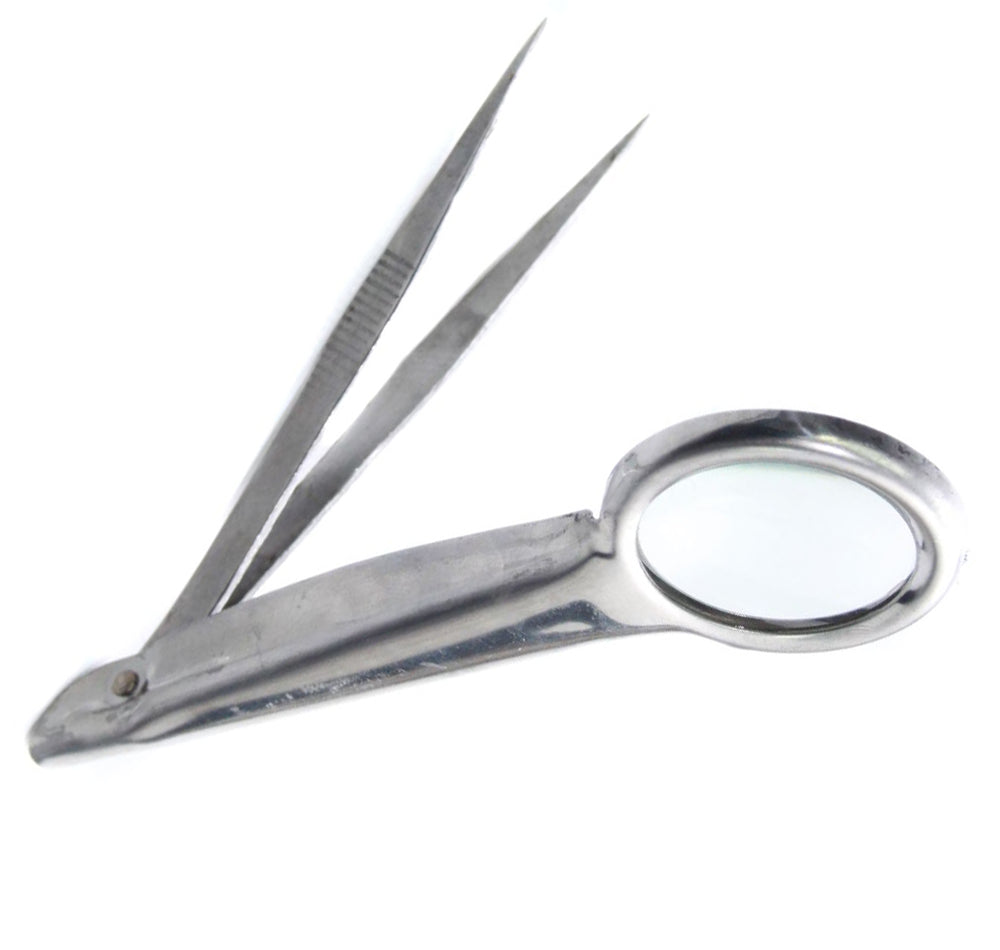 Sluice Fox 4-Pack Magnifier with Tweezers