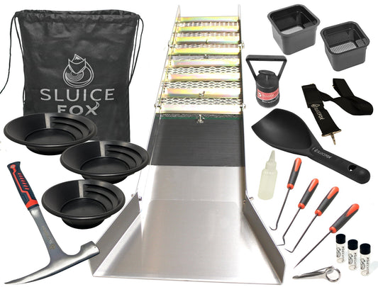 Sluice Fox Complete Gold Mining Kit with Sluice Box
