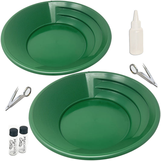 Sluice Fox Gold Panning Kit for Two – 15" Pans