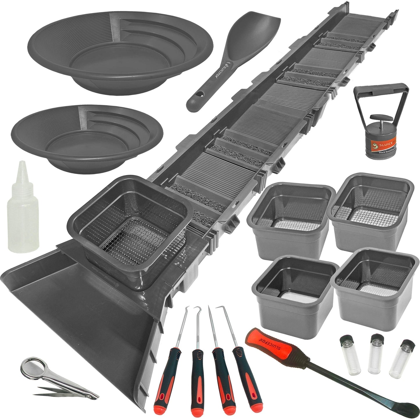 Sluice Fox Compact Sluice Kit with 5 Classifiers