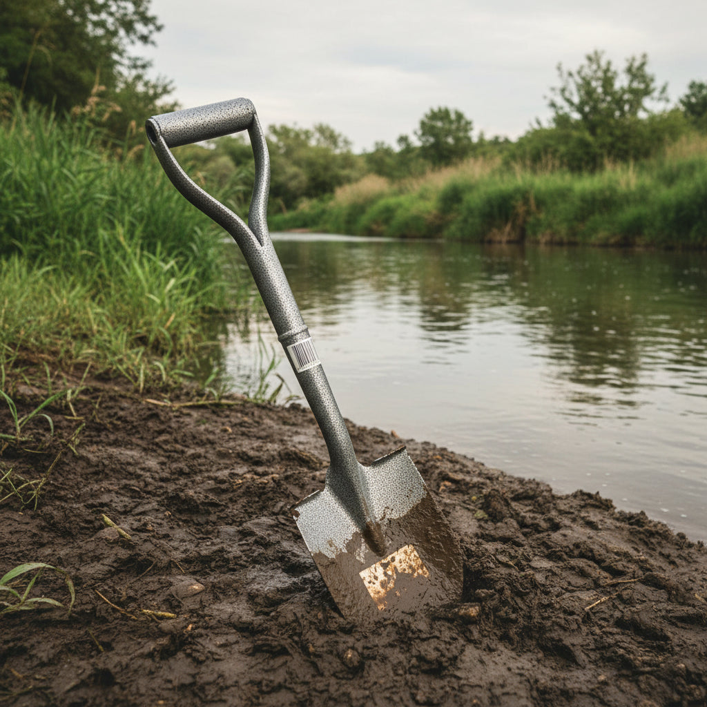 Gold Digger Tools 24" Steel Gold Prospecting Shovel with D-Grip