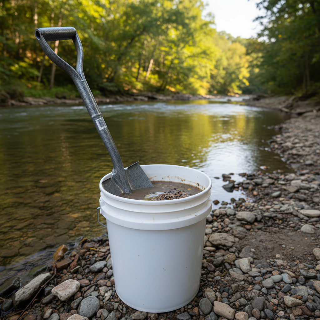 Gold Digger Tools 24" Steel Gold Prospecting Shovel with D-Grip