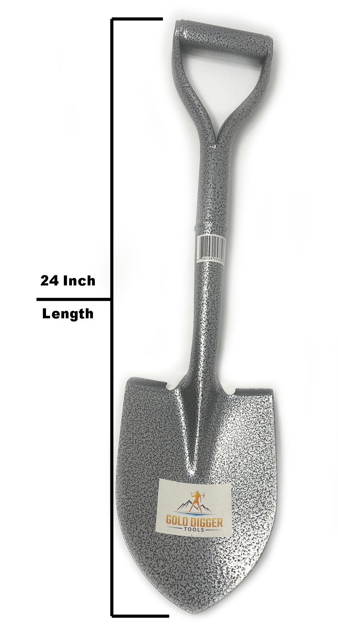 Gold Digger Tools 24" Steel Gold Prospecting Shovel with D-Grip