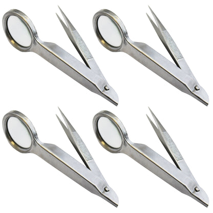 Sluice Fox 4-Pack Magnifier with Tweezers