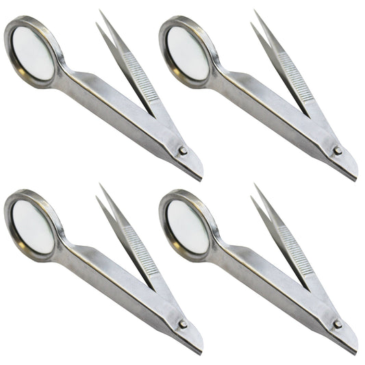 Sluice Fox 4-Pack Magnifier with Tweezers