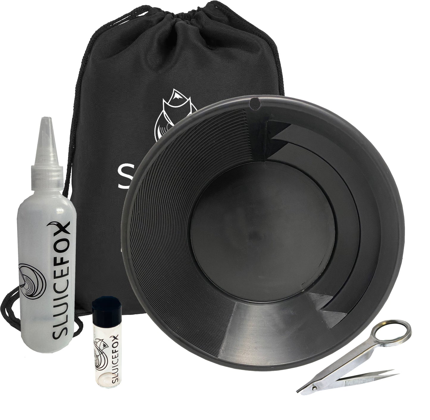 Sluice Fox Gold Panning Starter Kit with Bag